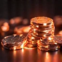 Virtual casino chips or coins icon