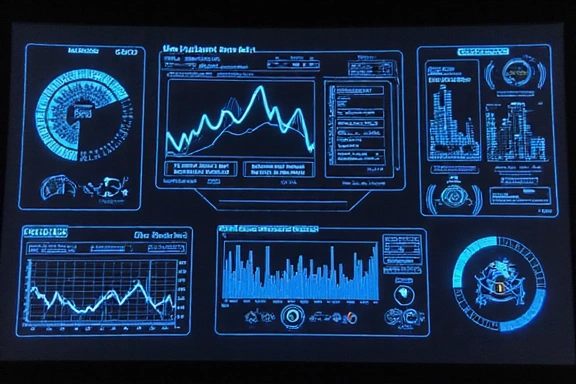 A dashboard showing real-time data tracking with charts and graphs