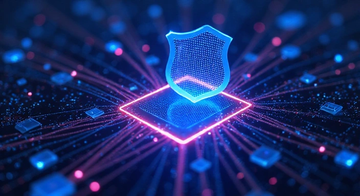 Secure data privacy illustration