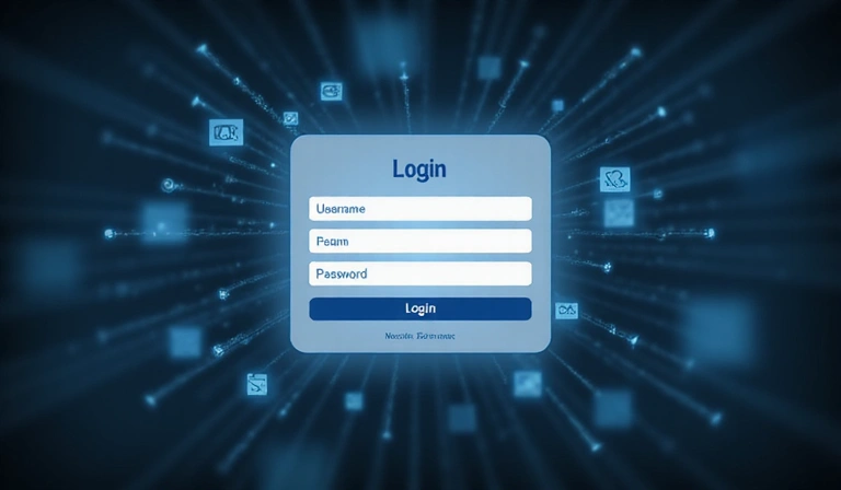 Secure login interface